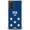 USA Flag Stars Galaxy A72 5G Clear Case